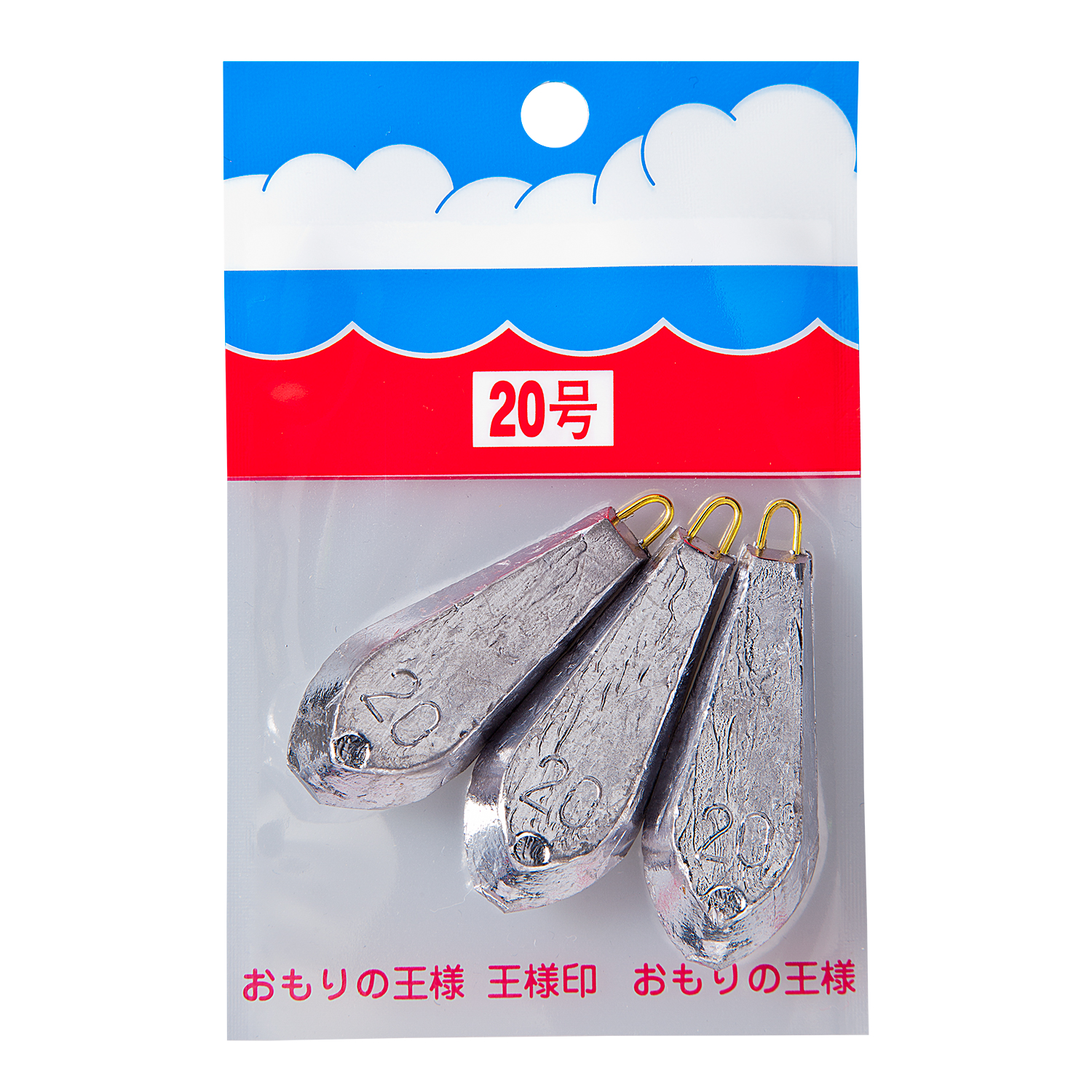 パックオモリ（小袋入）六角型 5号 ¥198(税込)