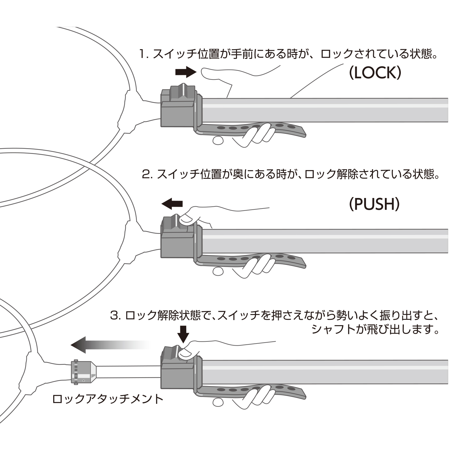 第一精工 ランディングネット オートキングフレーム48-550X ガンメタ 玉網 釣り サバゲー、ミリタリー